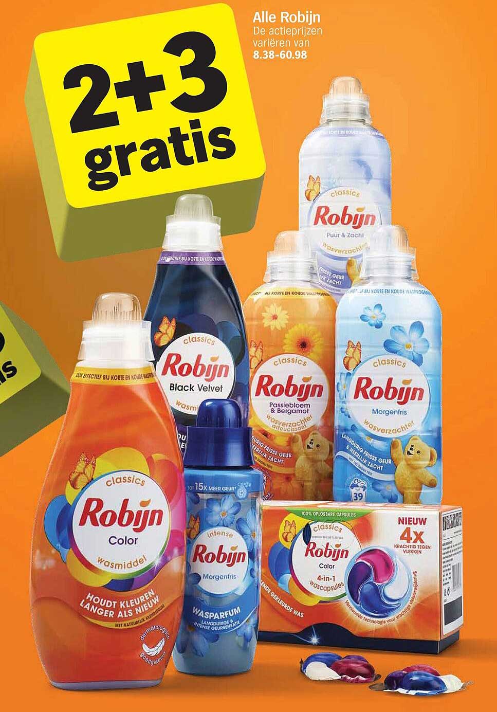 Alle Robijn 2+3 gratis