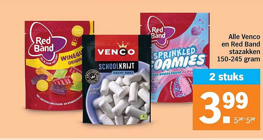 Alle Venco en Red Band stazakken 150-245 gram 2 stuks