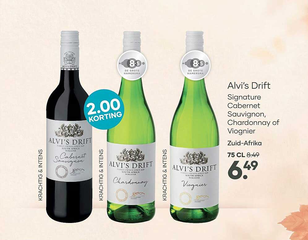 Alvi’s Drift Signature Cabernet Sauvignon, Chardonnay of Viognier