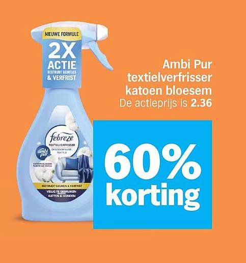 Ambi Pur textielverfrisser katoen bloesem 60% korting