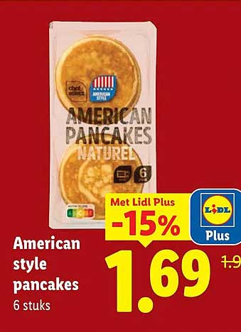 American style pancakes 6 stuks