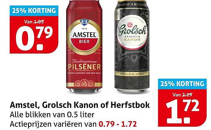 Amstel, Grolsch Kanon of Herfstbok
