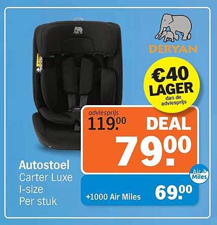 Autostoel Carter Luxe I-size Per stuk