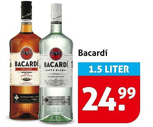 Bacardí 1.5 liter