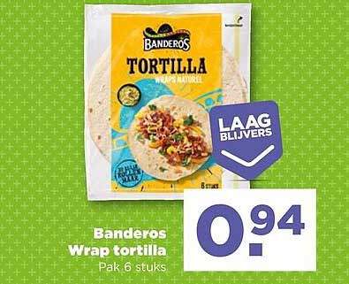 Banderos Wrap tortilla Pak 6 stuks