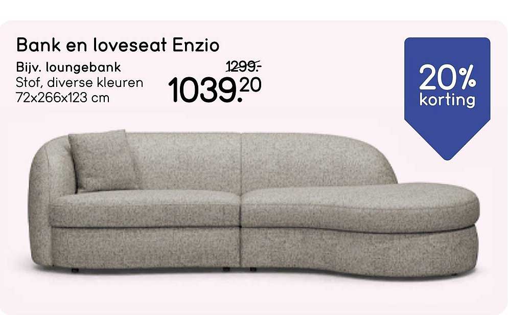 Bank en loveseat Enzio