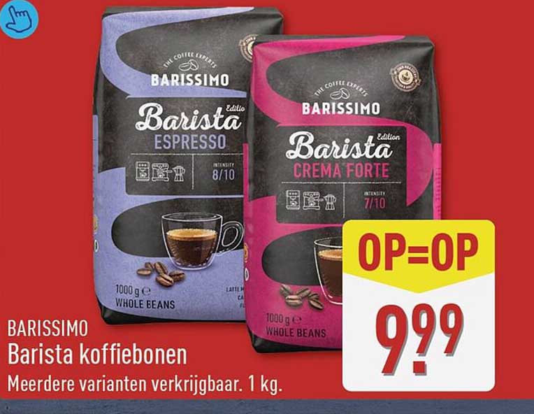 BARISSIMO Barista koffiebonen Meerdere varianten verkrijgbaar. 1 kg.