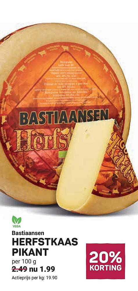 Bastiaansen HERFSTKAAS PIKANT 20% KORTING