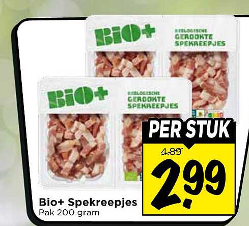 Bio+ Spekreepjes Pak 200 gram PER STUK