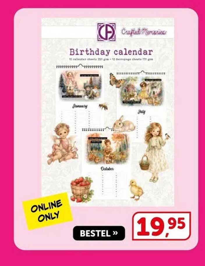 Birthday calendar