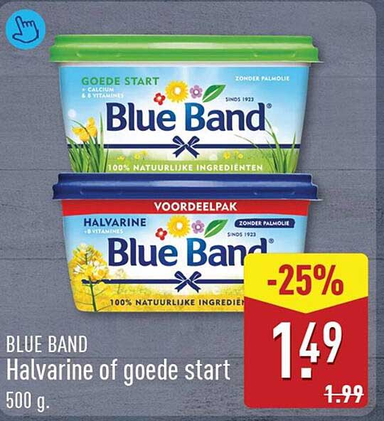 Blue Band Halvarine of goede start 500 g -25%
