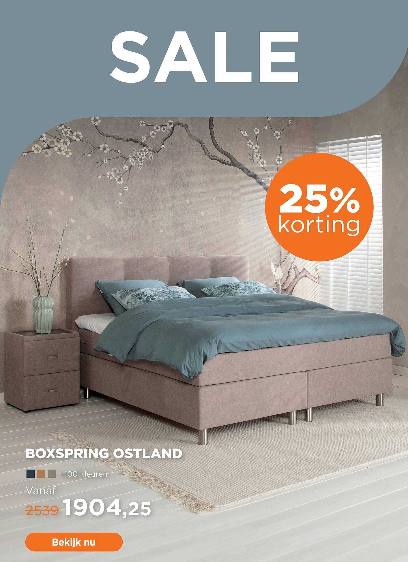 BOXSPRING OSTLAND 25% korting