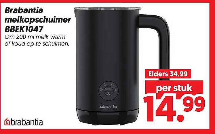 Brabantia melkopschuimer BBEK1047