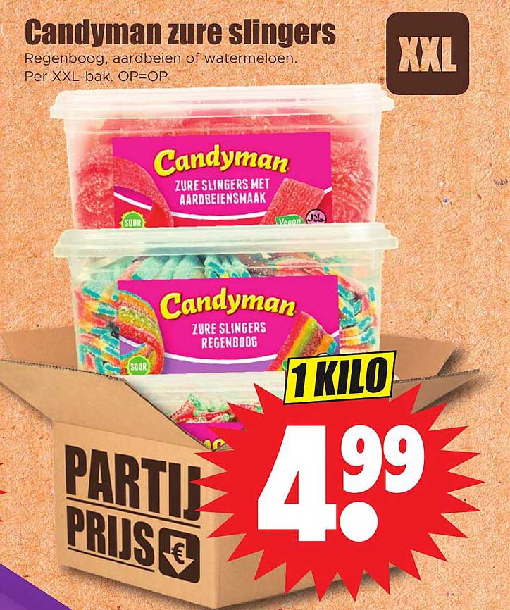 Candyman zure slingers XXL