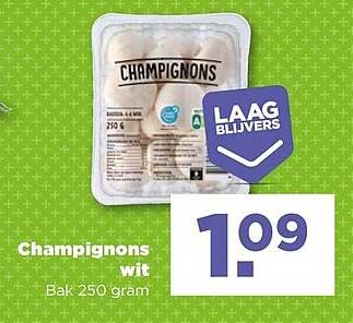 Champignons wit Bak 250 gram