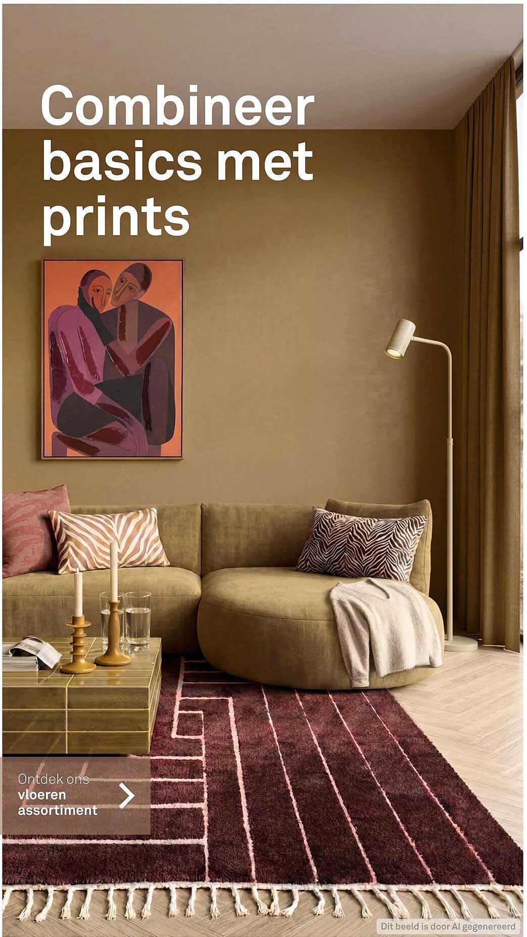 Combineer basics met prints
