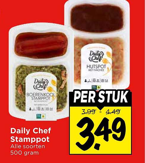 Daily Chef Stamppot Alle soorten 500 gram PER STUK