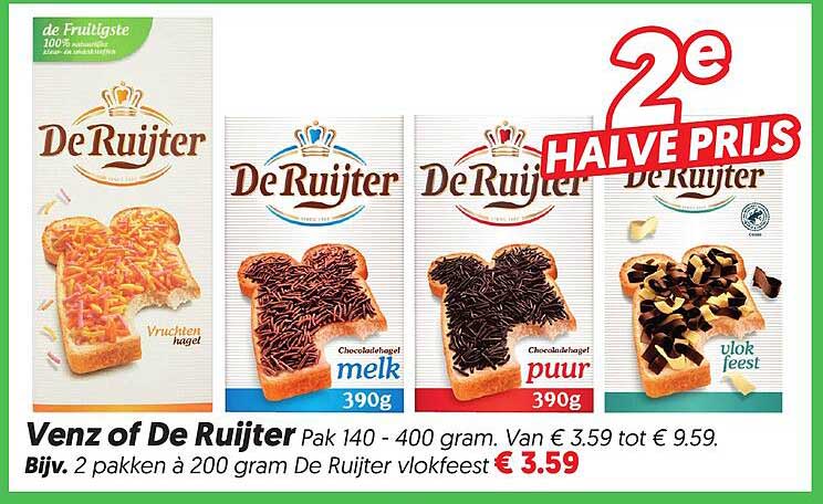 De Ruijter 2e halve prijs