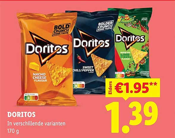 DORITOS In verschillende varianten 170 g