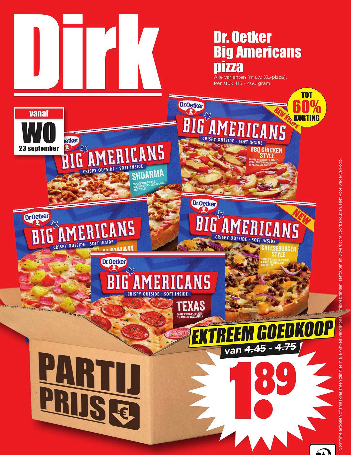Dr. Oetker Big Americans pizza