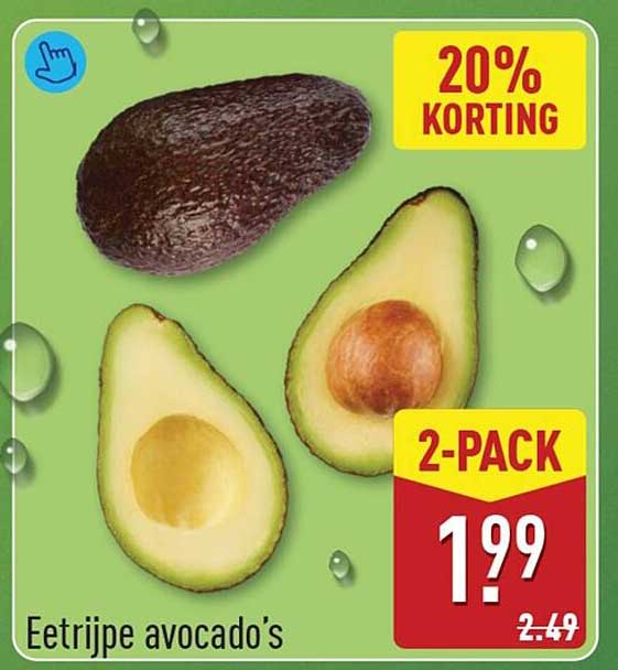 Eetrijpe avocado’s 2-PACK