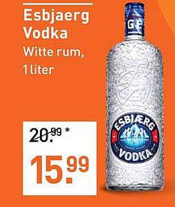 Esbjerg Vodka Witte rum, 1 liter