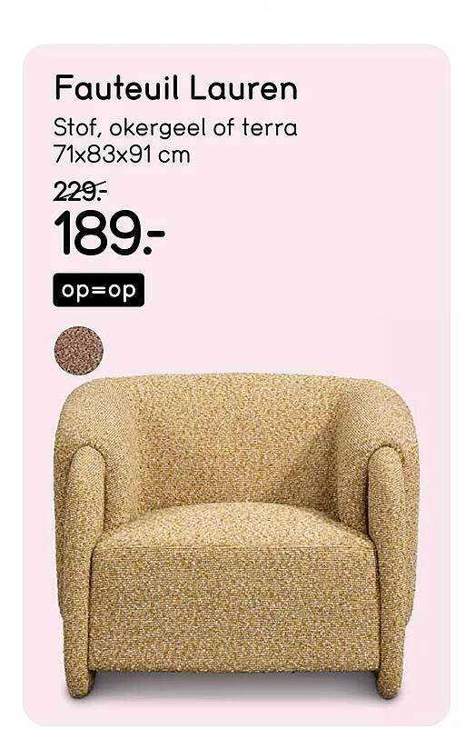Fauteuil Lauren