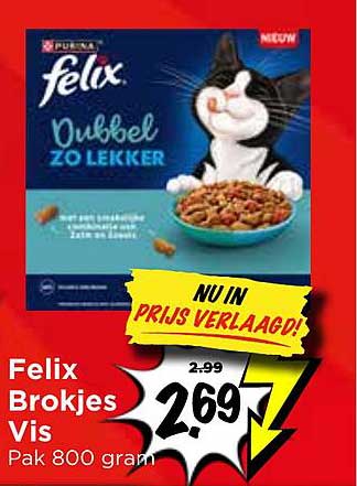 Felix Brokjes Vis Pak 800 gram NU IN PRIJS VERLAAGD!