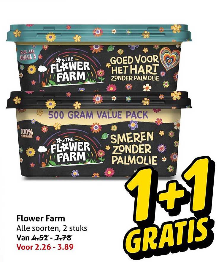 Flower Farm Alle soorten, 2 stuks 1+1 gratis