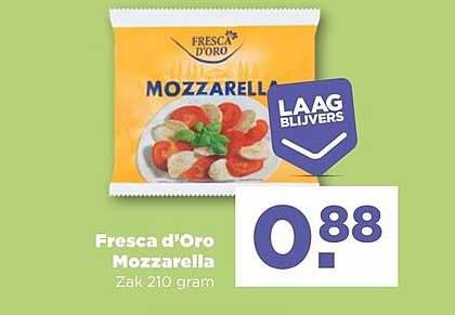 Fresca d'Oro Mozzarella Zak 210 gram