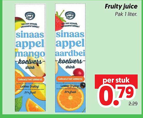 Fruity juice Pak 1 liter.