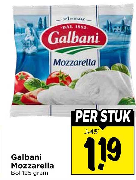 Galbani Mozzarella Bol 125 gram
