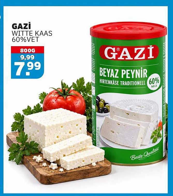 GAZi WITTE KAAS 60%VET