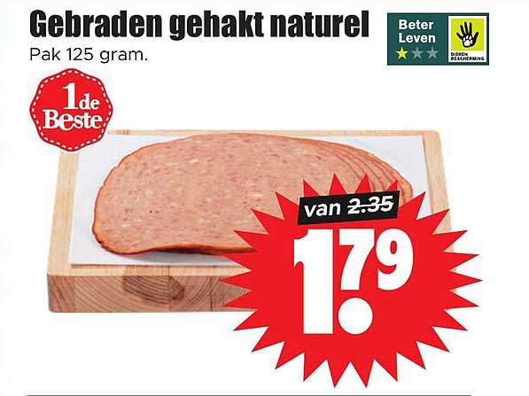 Gebraden gehakt naturel
