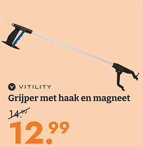 Grijper met haak en magneet