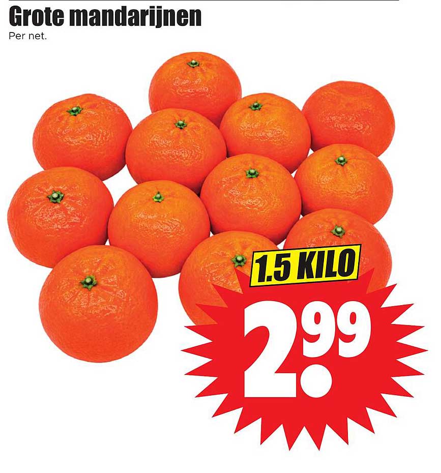 Grote mandarijnen