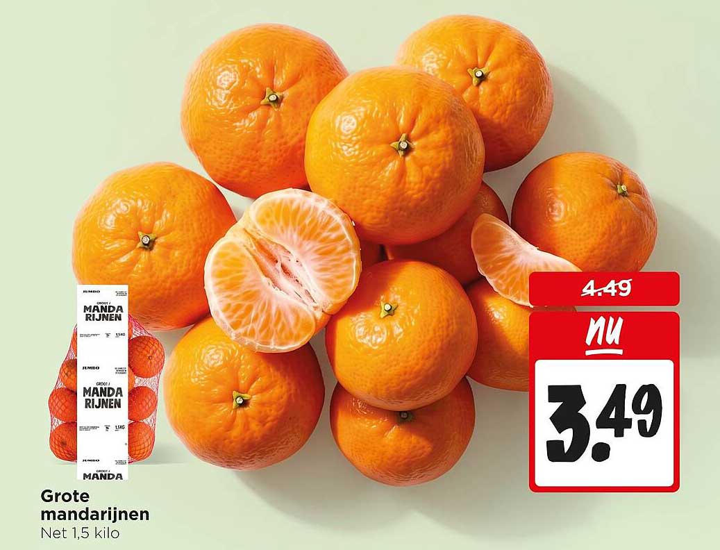 Grote mandarijnen Net 1,5 kilo