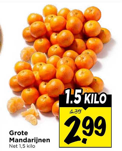 Grote Mandarijnen Net 1,5 kilo