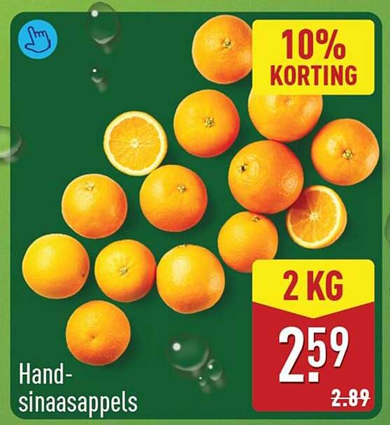 Hand-sinaasappels 10% korting