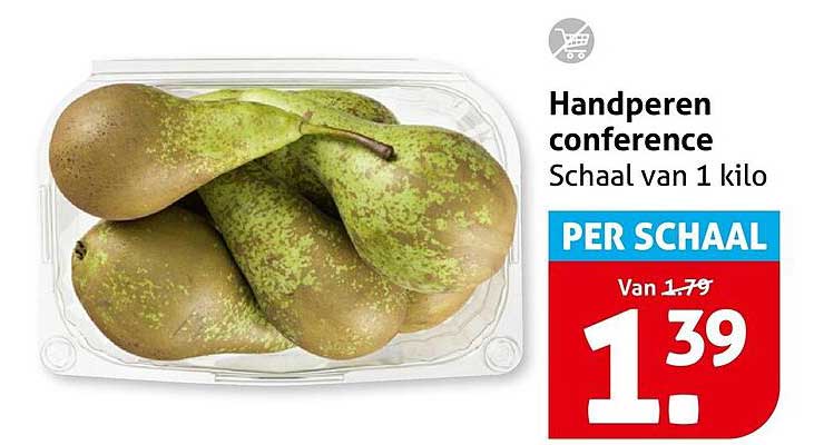 Handperen conference Schaal van 1 kilo PER SCHAAL