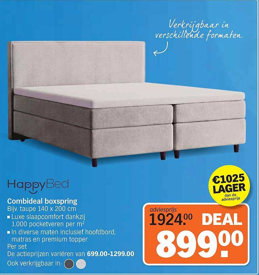 HappyBed Combideal boxspring