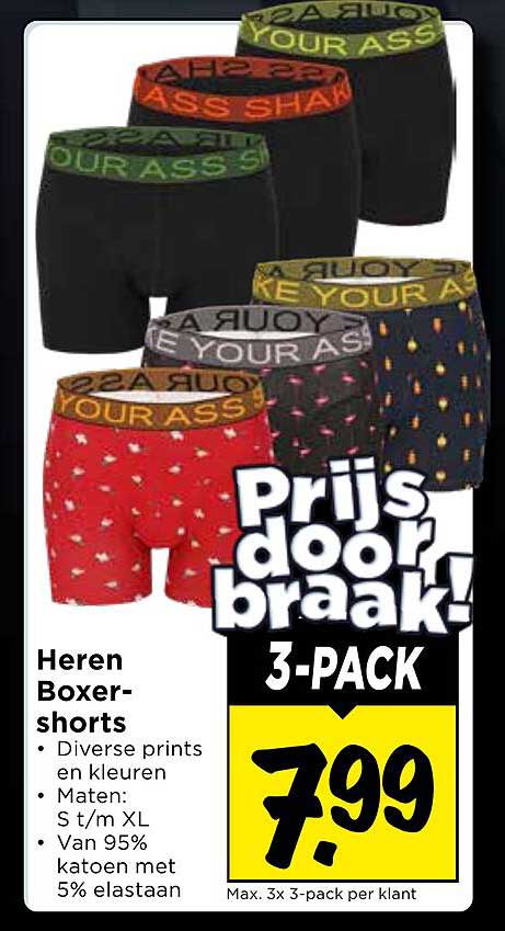 Heren Boxer-shorts Prijs doorbraak! 3-PACK