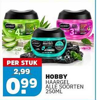 HOBBY HAARGEL ALLE SOORTEN 250ML