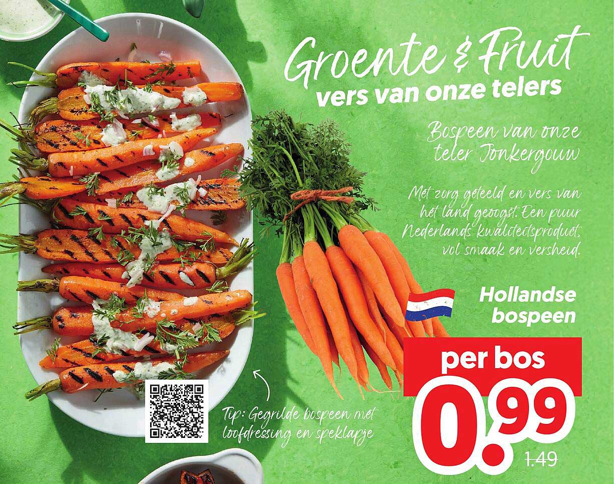 Hollandse bospeen per bos