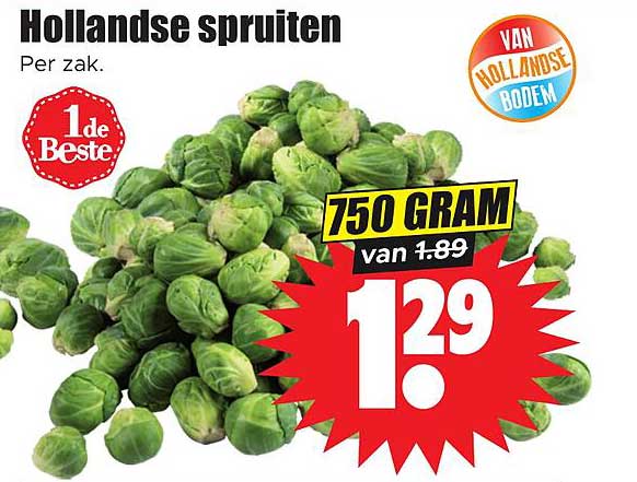 Hollandse spruiten 750 gram
