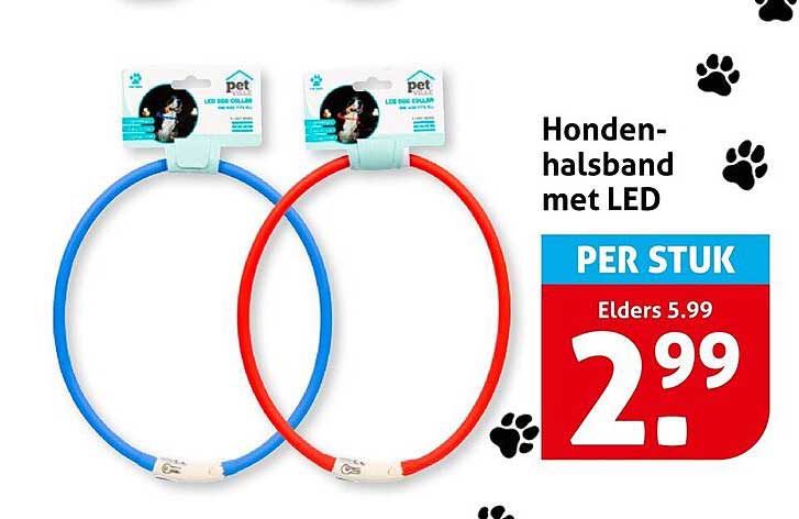 Honden-halsband met LED