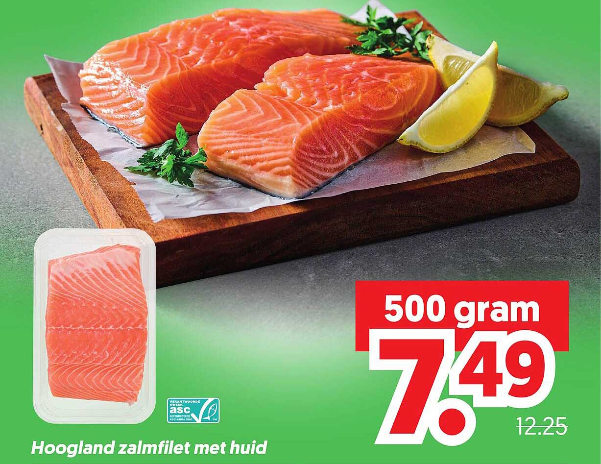 Hoogland zalmfilet met huid