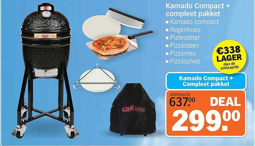 Kamado Compact + compleet pakket
