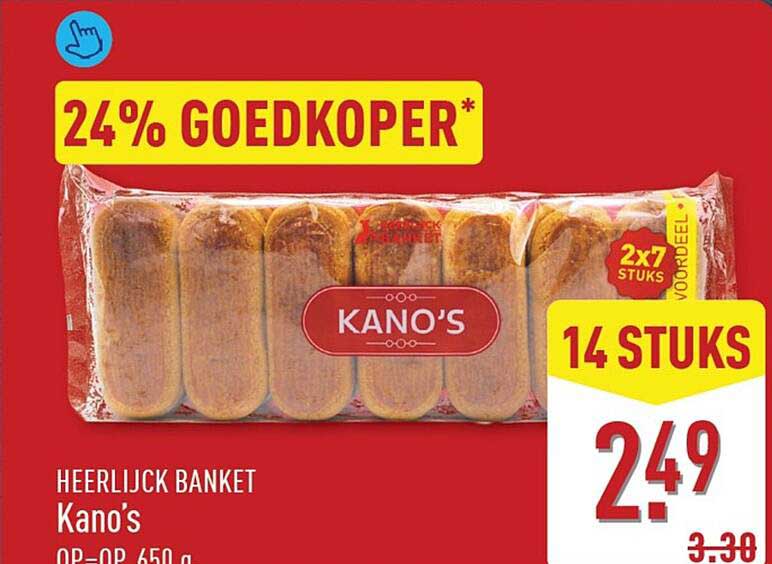 Kano’s 14 stuks 24% goedkoper
