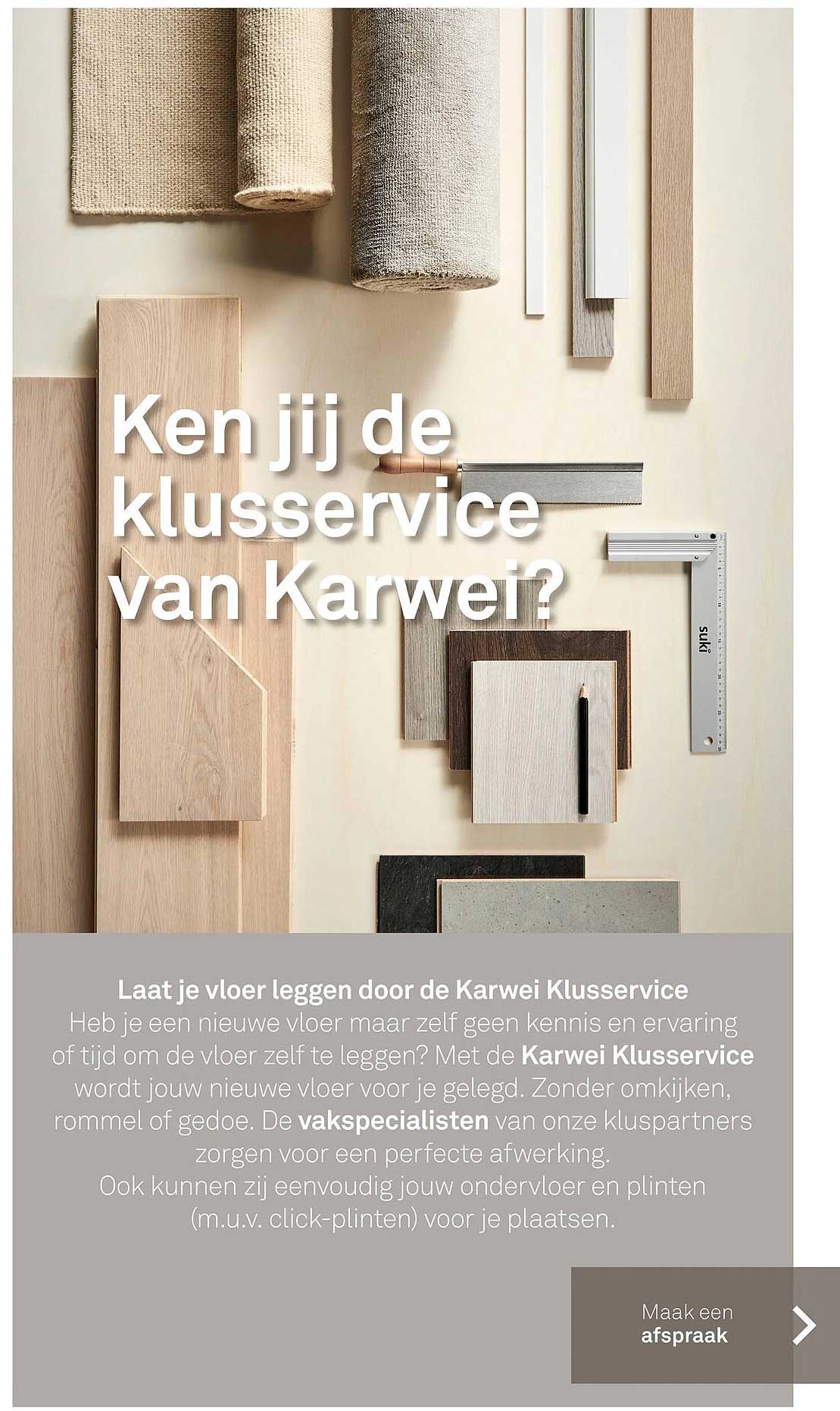Ken jij de klusservice van Karwei?